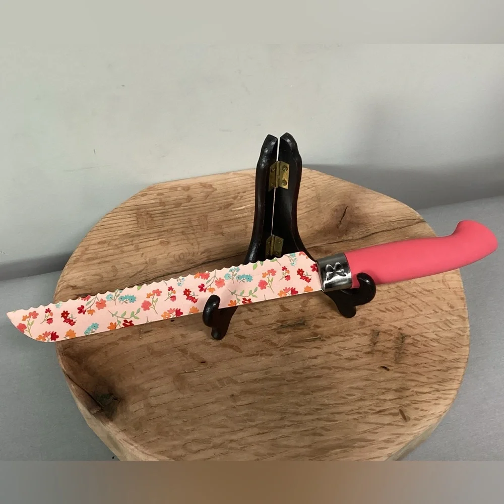 🔴 Pioneer Women - Bread Knife / Carving Knife - Beautiful & Colorful Design
